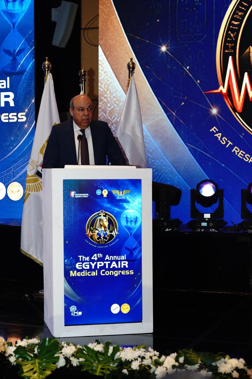 وزير الطيران المدني يفتتح المؤتمر الطبي الرابع لمستشفى مصر للطيران.. وتسليم شهادة تجديد اعتماد «GAHAR» للمستشفى
